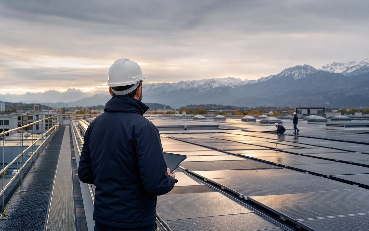 Externe Projektleitung auf einem Photovoltaikprojekt
